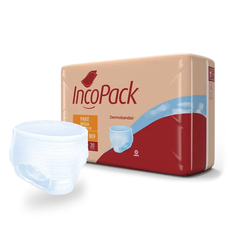 Incopack Anatomical Elastic Super Night Elastic Tamanho médio, 80 pcs.