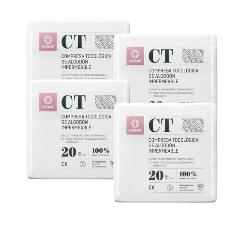 Almofada de algodão para maternidade, 4 x 20 unidades