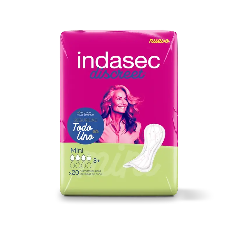 Pensos para incontinência Indasec Discreet Mini , 20 unidades