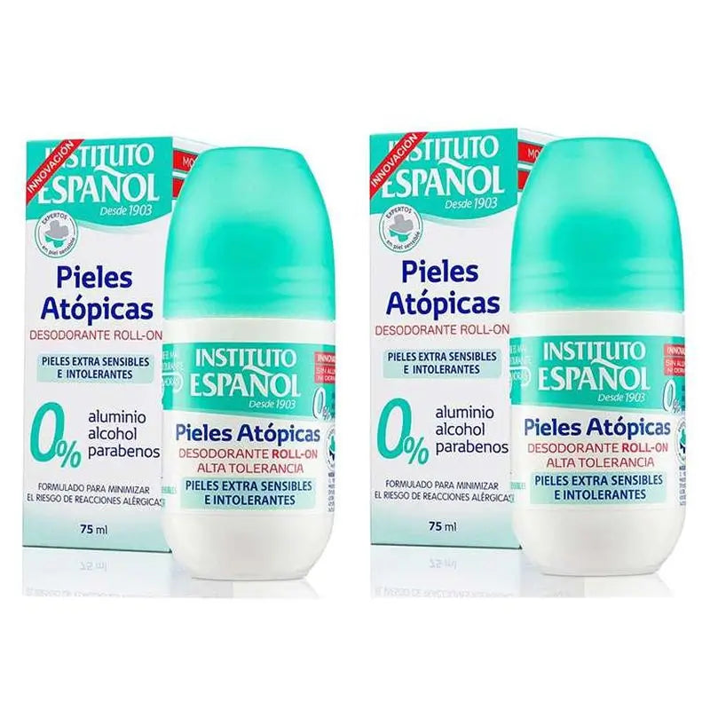Instituto Español Desodorante Pieles Atopicas Roll On , 2 x 75 ml