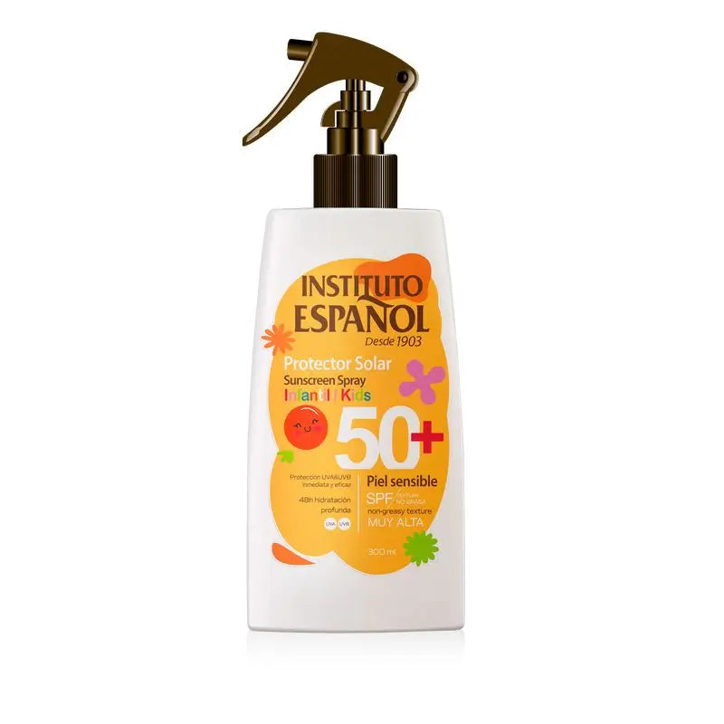 Instituto Español Proteção Solar Infantil para Pele Sensível Spf50+ Spray 300Ml