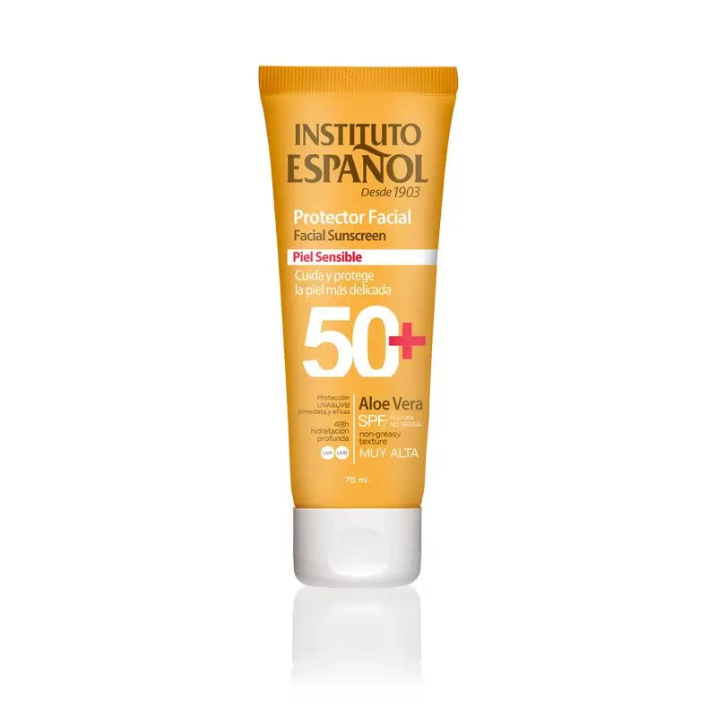 Instituto Español Tubo de Proteção Facial para Pele Sensível Spf50+ 75 Ml