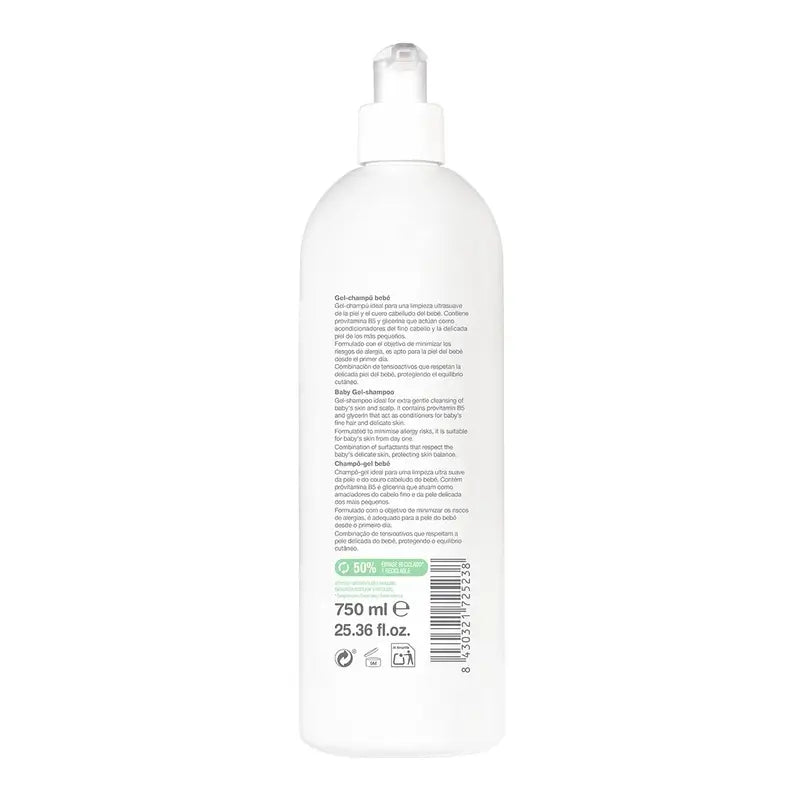Gel-Shampoo para Bebés Interapothek, 750 ml