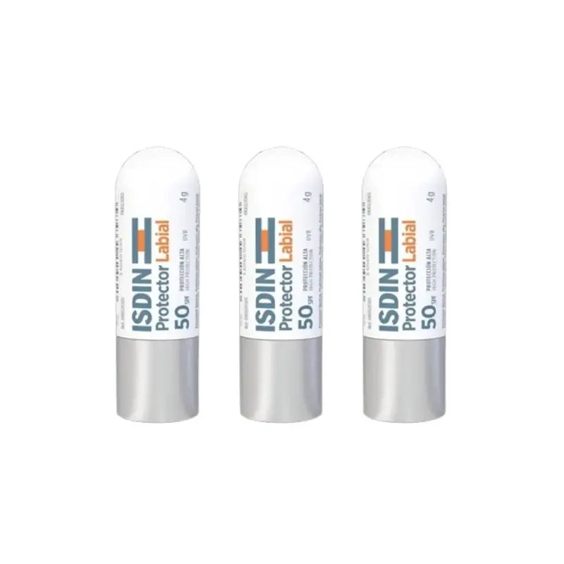 Isdin Protetor labial Spf50+, 3X4 Gr