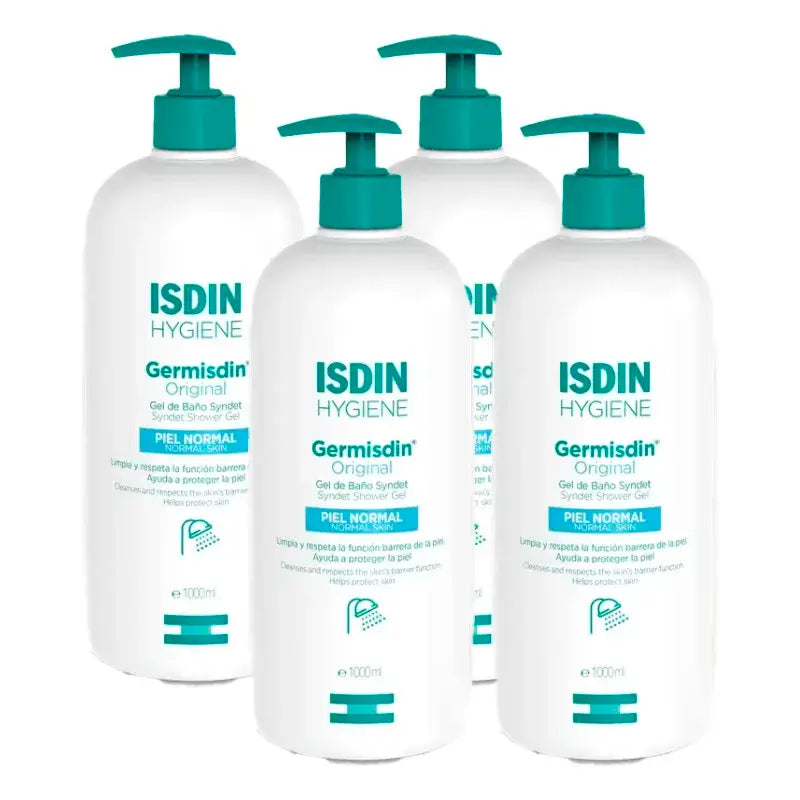 Isdin Germisdin Original, Embalagem 4 x 1000 Ml