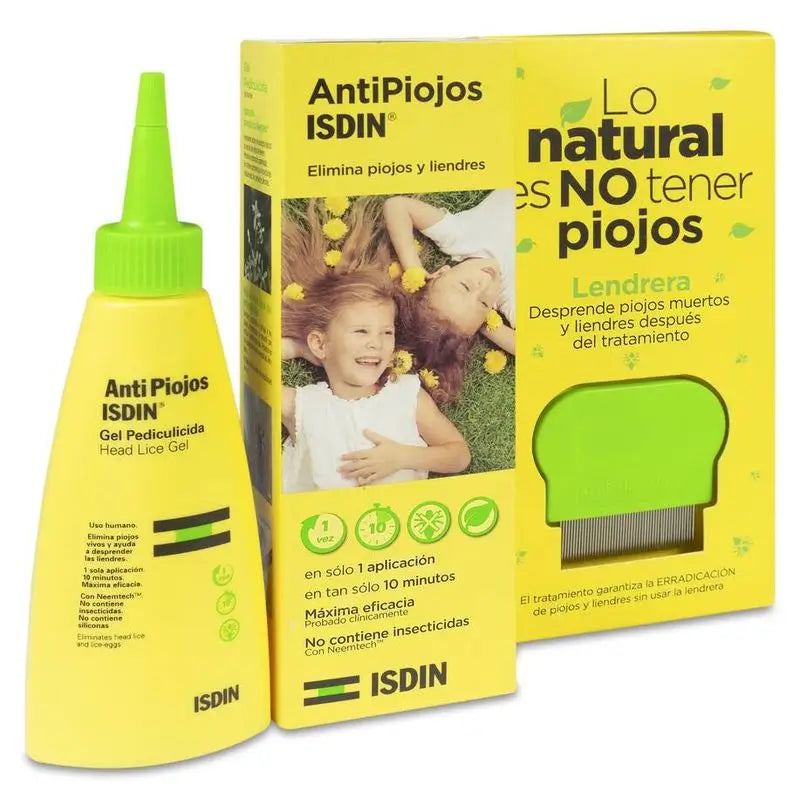 Isdin Isdin Gel Pediculicida Anti-piolhos, 100Ml + Lêndeas Grátis