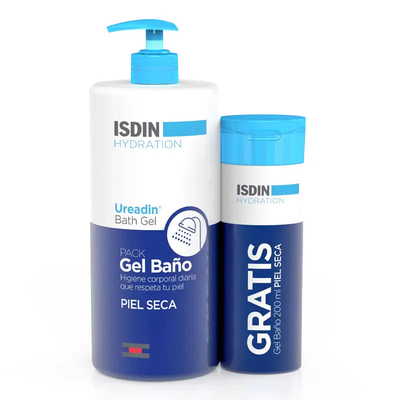Isdin Ureadin Pack Gel de Banho 1 Litro + 200 Ml Grátis
