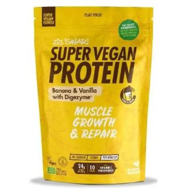 Iswari Super Vegan Protein Fitness Platano-Vainilla 350Gr