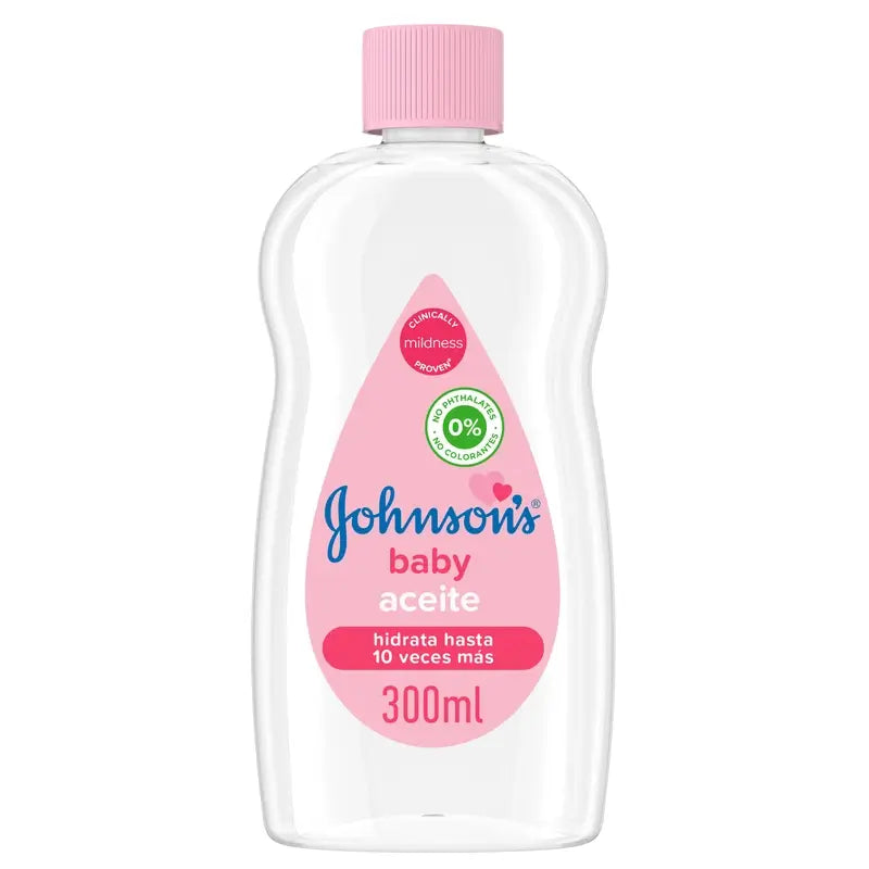 Óleo regular Johnson's Baby, deixa a pele suave e saudável, ideal para peles sensíveis, 300 ml