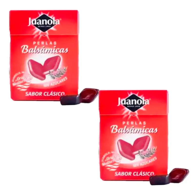 Juanola Balsâmico Pérolas Clássico, Embalagem 2 x 25gr