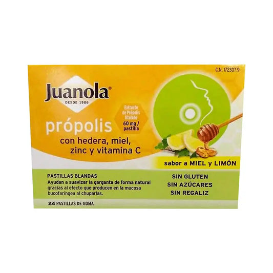 Juanola Propolis Soft Tabs Limão e Mel