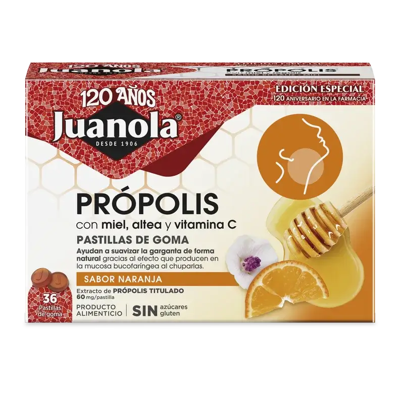 Juanola Própolis Laranja 72Gr, 36 unidades