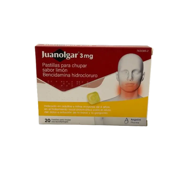Juanolgar 3 Mg Pastilhas com sabor a limão, 20 pastilhas