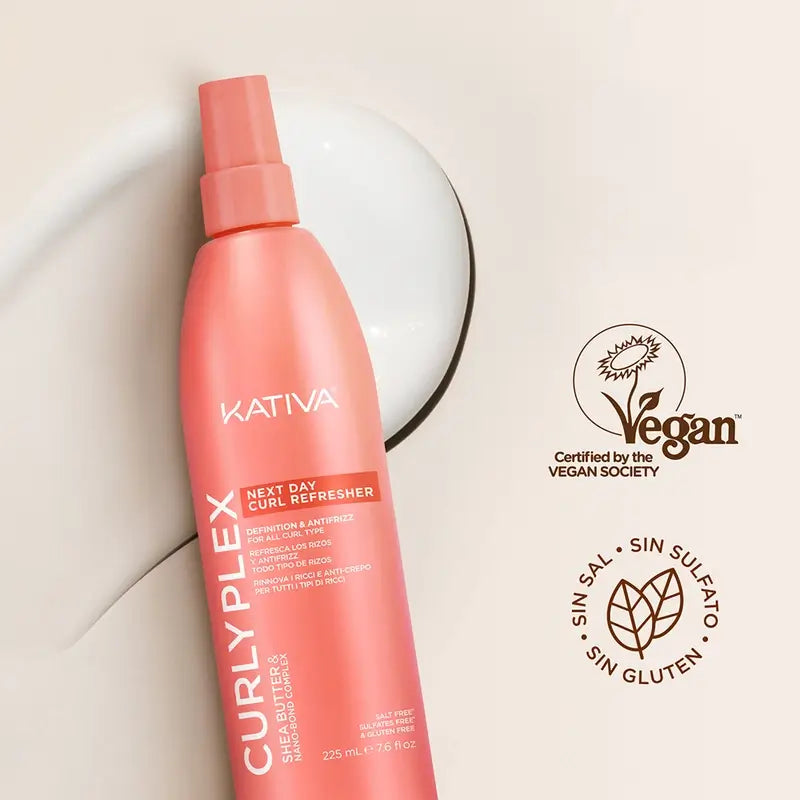 Kativa Curly Plex Refrescante de Cachos do Dia Seguinte , 225 ml