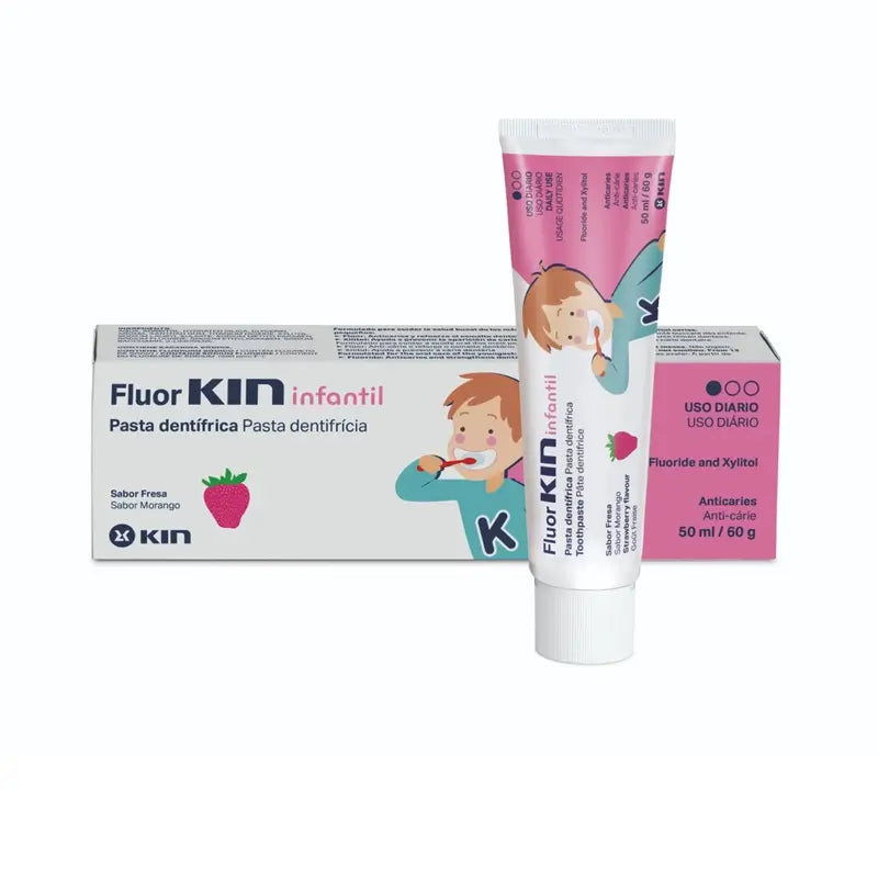 KIN Fluor-Kin Infantil Pasta Fresa 50 Ml