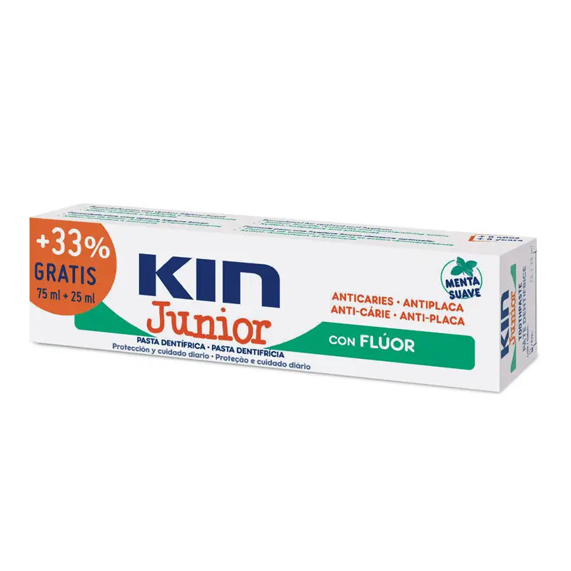 KIN Junior Pasta Dentífrica 75+25 ml