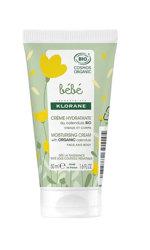 Klorane Bebé Creme Hidratante Calêndula Bio , 50 ml