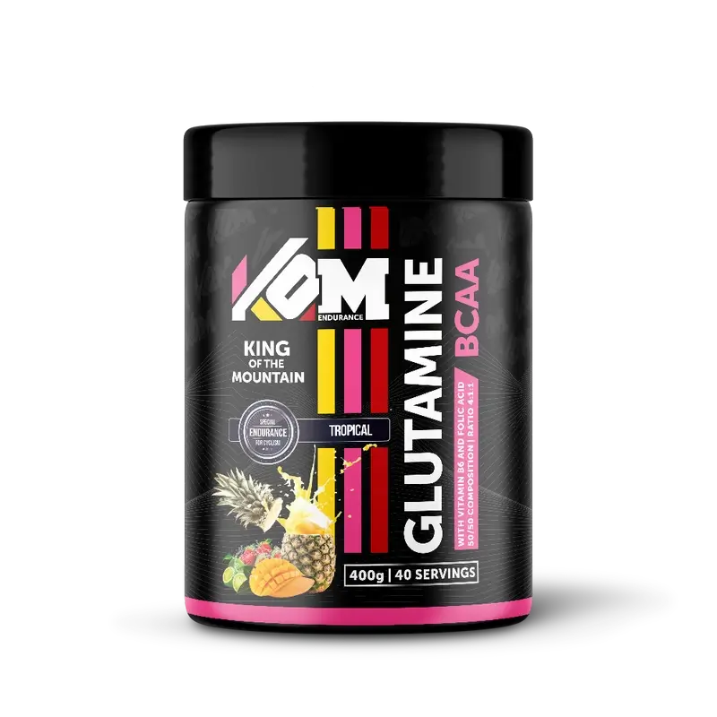 Kom Endurance Aminoácidos Nutrição Desportiva, bcaa,s+glutamina sabor tropical 400g