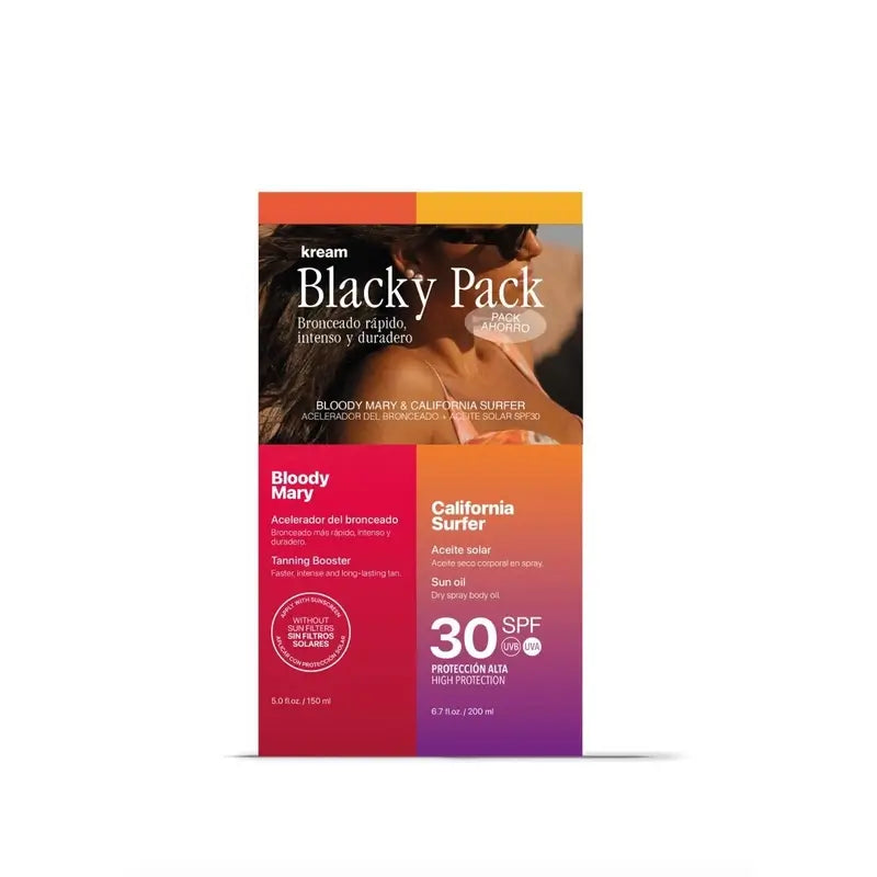 Kream Protetor - Accelerator - Blacky Pack - Bloody Mary 150 Ml + California Surfer Spf 30 200 Ml