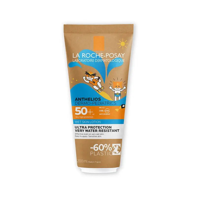 La Roche-Posay Anthelios Dermopediatria de pele molhada Tubo de cartão Spf50+, 200 ml