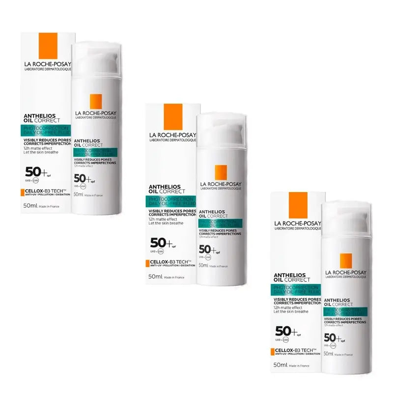 La Roche Posay Anthelios Óleo Correto Spf 50, 3X50 Ml