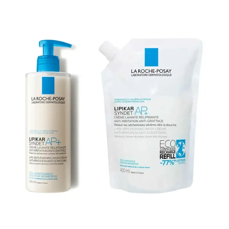 La Roche Posay Lipikar Syndet Ap+ 400 ml + Recarga , 400 ml
