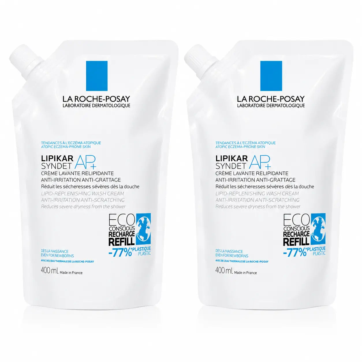 La Roche Posay Pack La Roche Posay Lipikar Syndet Ap+ Recarga , 400 Ml, x2