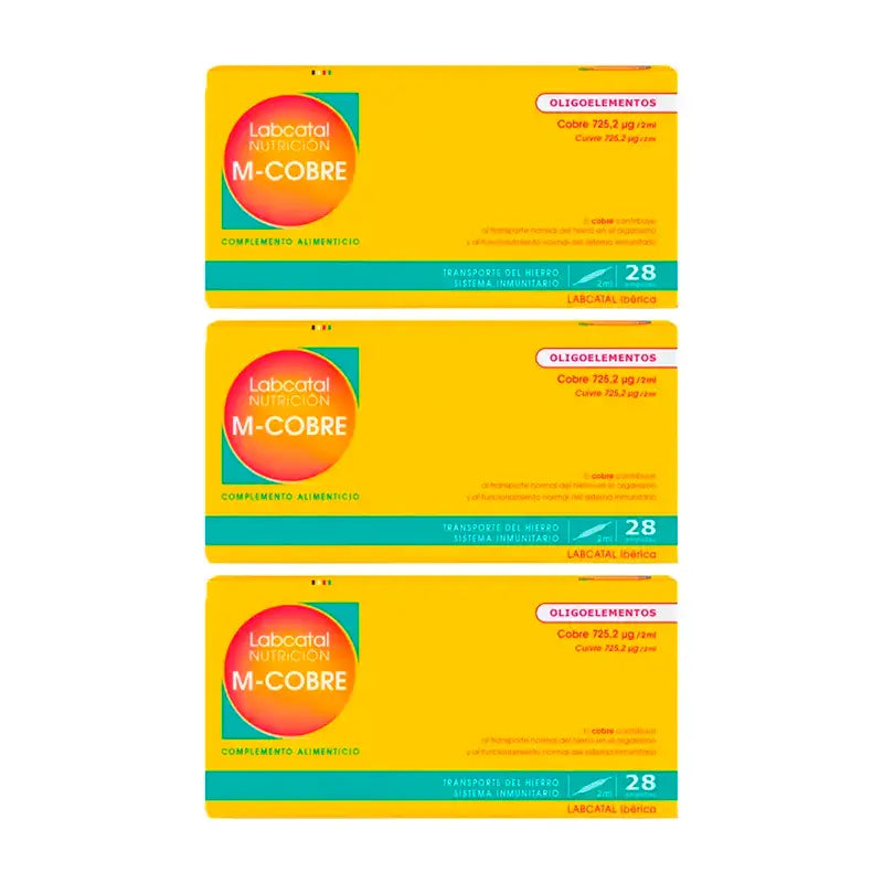 Labcatal Manganês-Cobre, 3X28 Ampolas