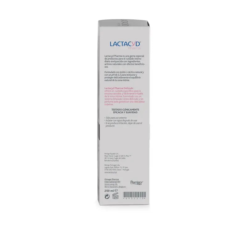 Lactacyd Pharma Delicada Higiene Íntima 250 ml