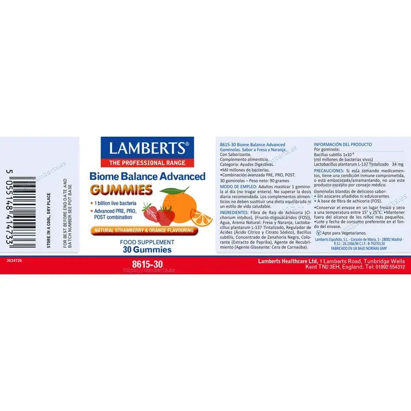 Lamberts Biome Balance Advance , 30 gomas