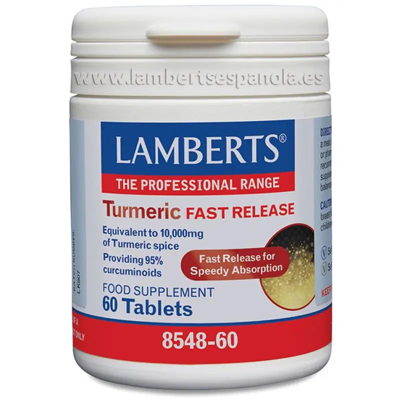 Lamberts Cúrcuma De Liberación Rápida , 60 tabletas