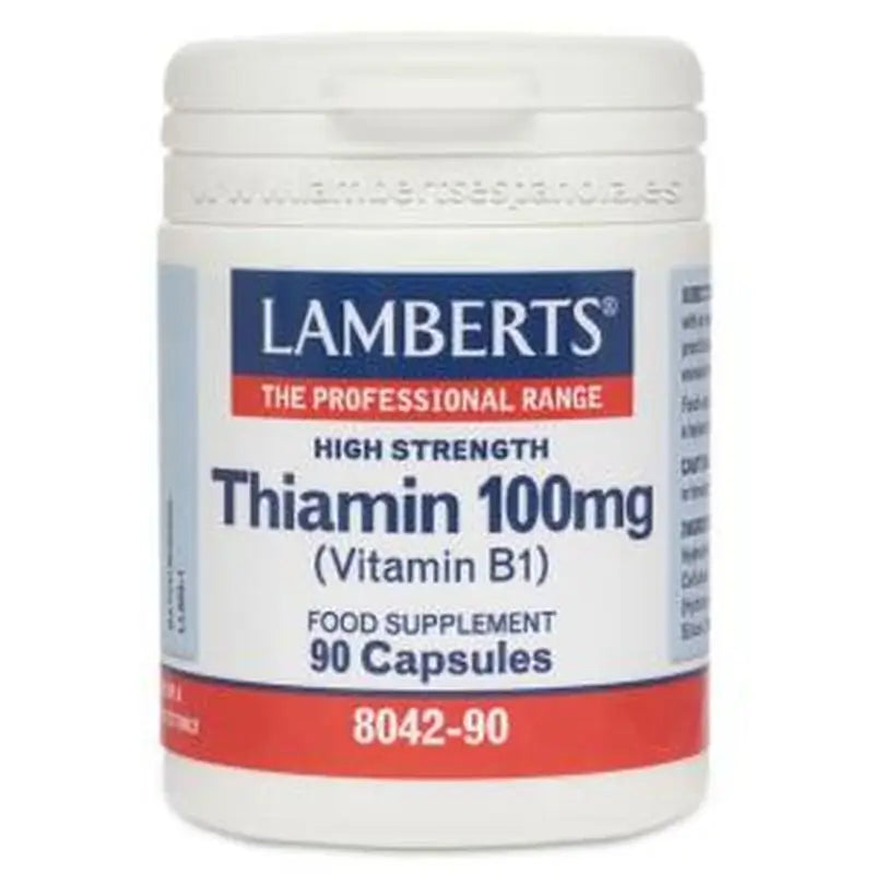 Lamberts Vitamina B-1 100 Mg.(Tiamina) 90 Cápsulas