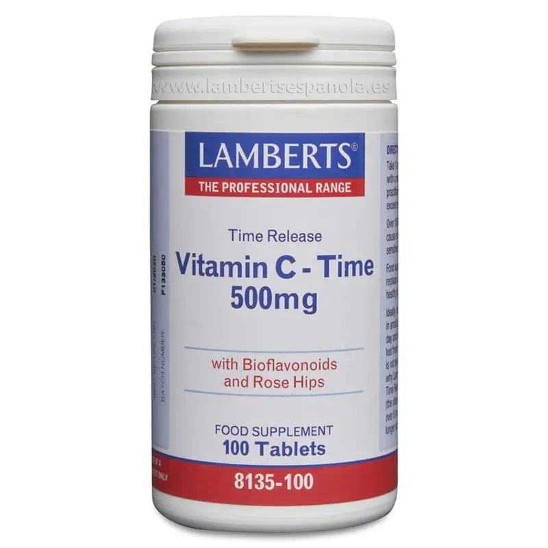 Lamberts Vitamina C 500 Mg Con Bioflavonoides , 100 tabletas