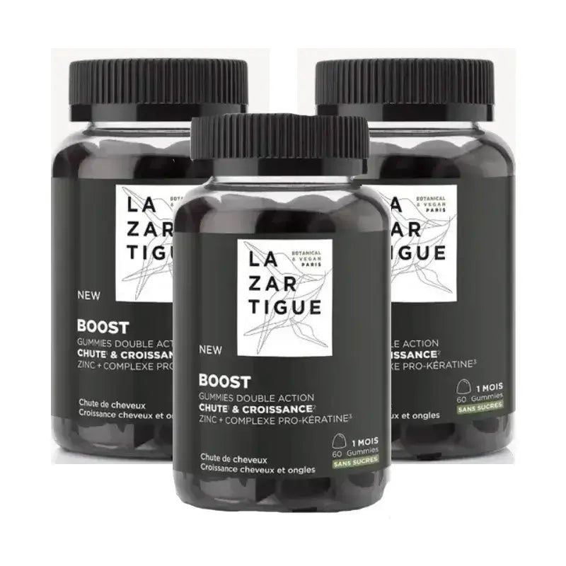 Lazartigue Gummies Hair Loss, Embalagem 3 x 60 unidades