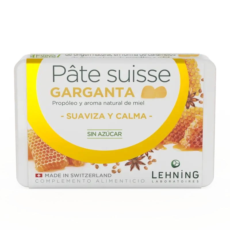 Lehning Pâte Suisse Garganta, 40 rebuçados