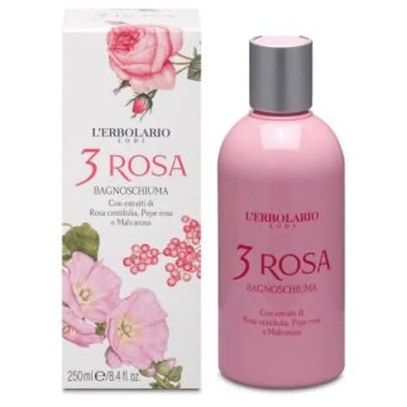 L´Erbolario 3 Rosas Gel De Baño 250Ml.