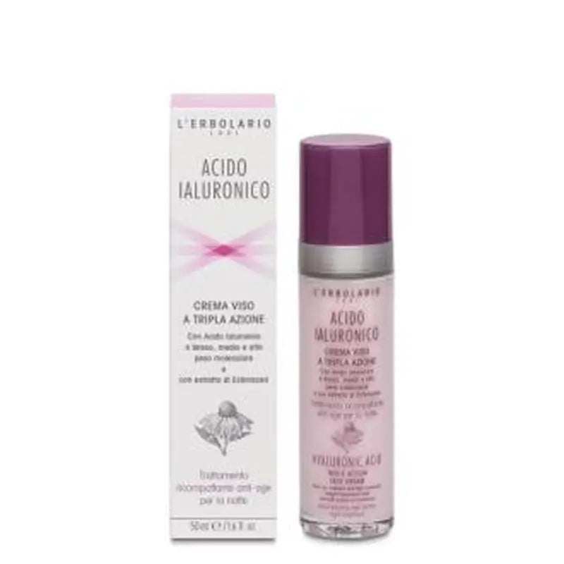 L´Erbolario Acido Hialuronico Crema Facial Noche Antiedad 50Ml