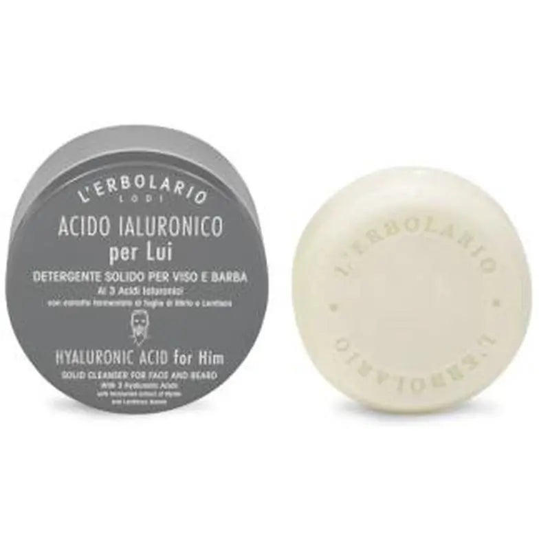 L´Erbolario Acido Hialuronico Hombre Detergente Solido Cara 60
