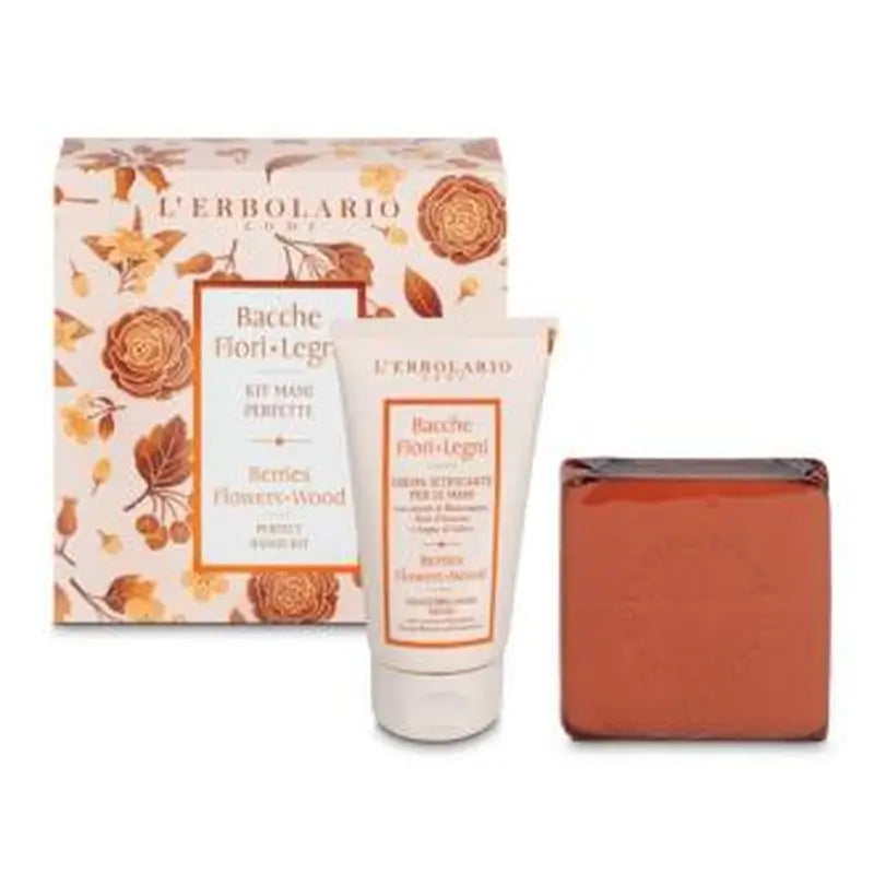 L´Erbolario Bayas Flores Kit Manos Crema+Jabon 75+100Ml.