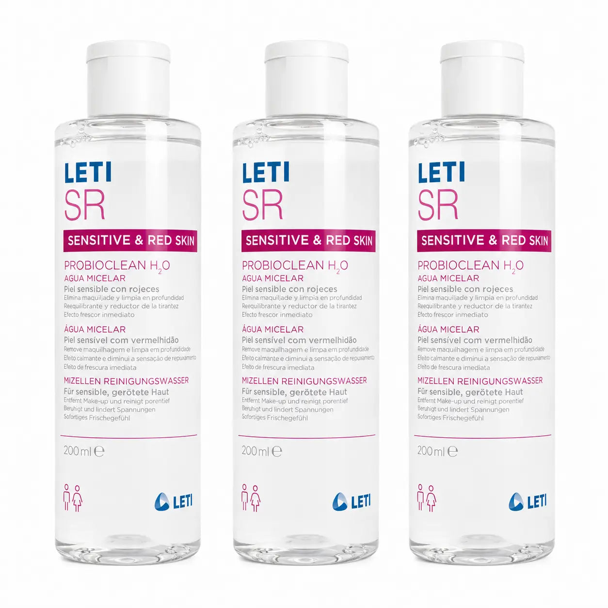 Água Micelar Leti SR Probioclean, 200 ml embalagem 3
