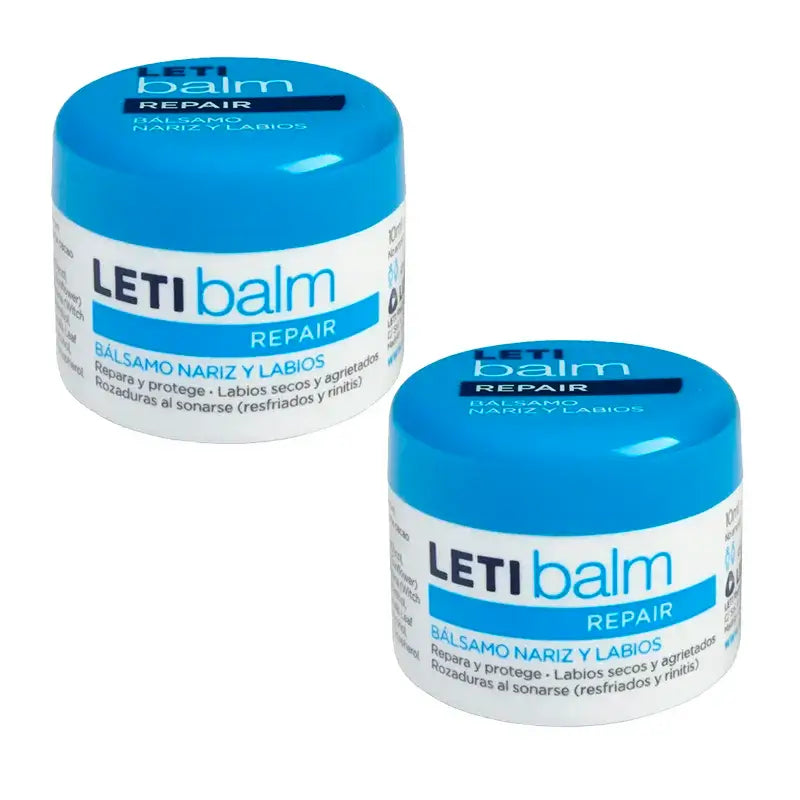 Letibalm Bálsamo Reparador para o Nariz e Lábios 2 x 10 ml