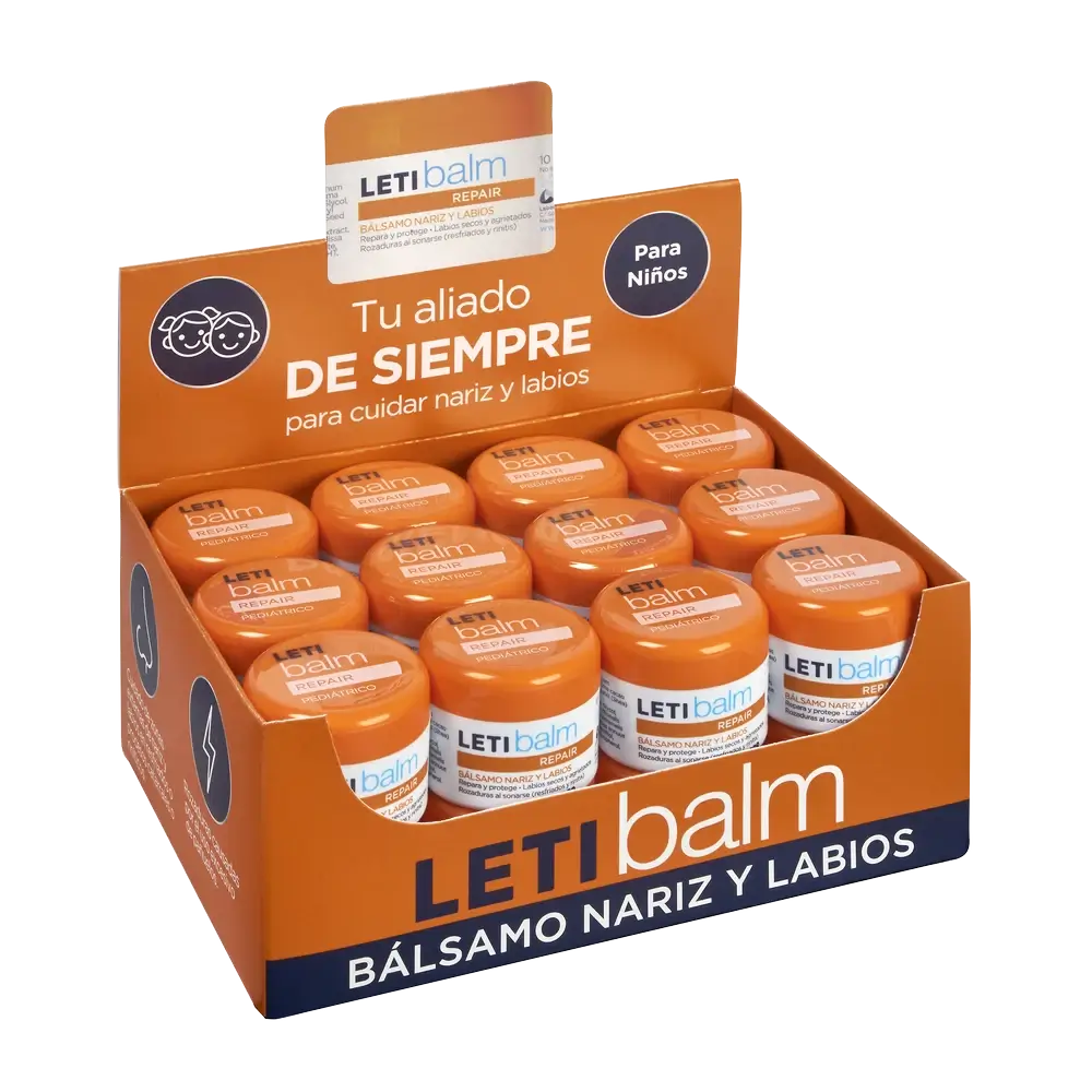 Letibalm Bálsamo Reparador Pediátrico, Nariz e Lábios, 10 ml