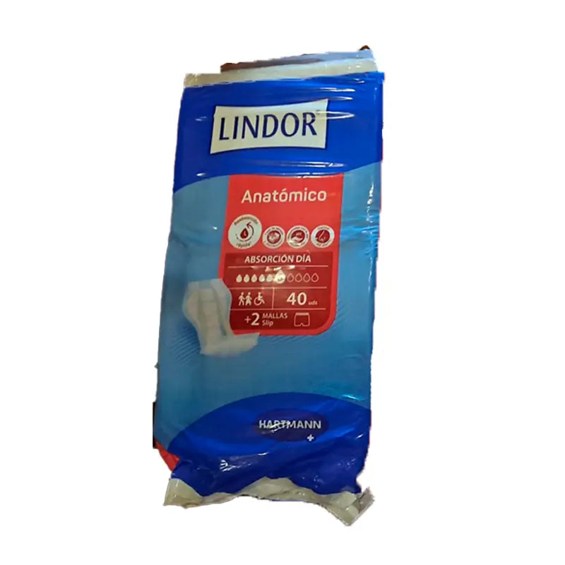 Lindor Fraldas Anatómicas Dia, 80 unid.