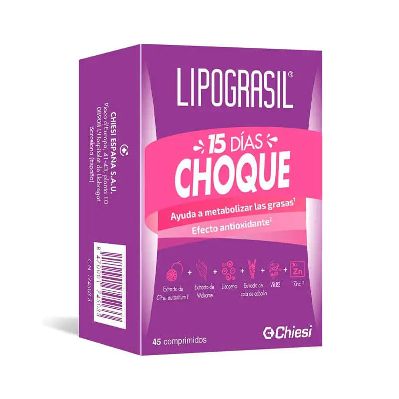 CHIESI Lipograsil 15 dias choque 45 comprimidos