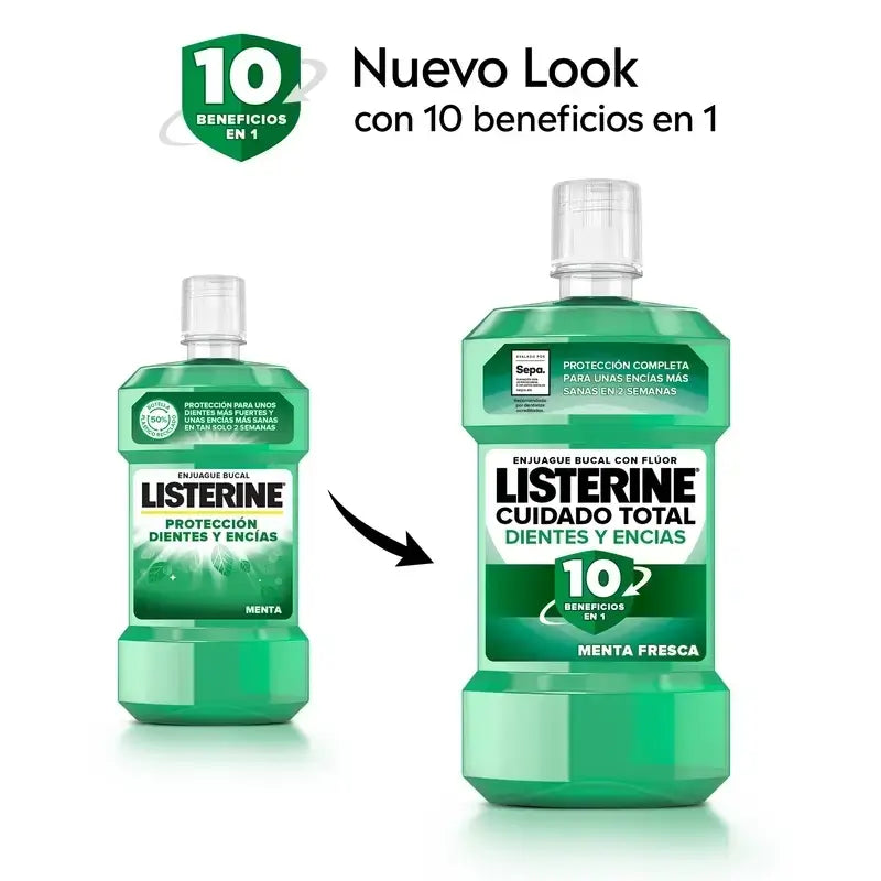 Listerine Duplo - Elixir Bucal Dentes & Gengivas, 2 x 500 Ml