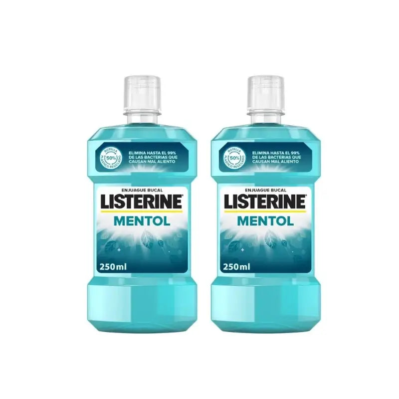 Listerine Mentol Colutório Embalagem 2 x 250 ml