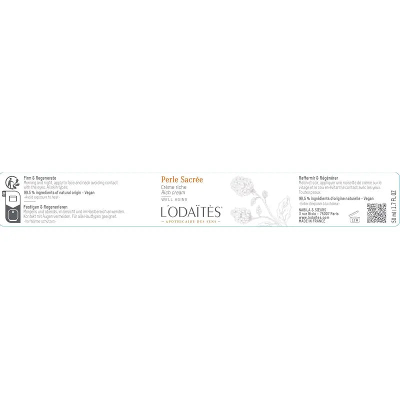 L'Odaïtès Facial Perle Sacré - Creme Rico, 50 ml