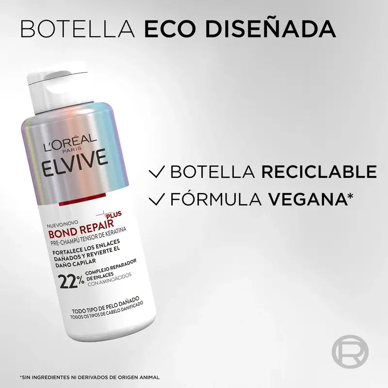 L'Oréal Paris Elvive Bond Repair Plus Queratina Tratamento de Aperto Pré-Champo, 200 ml
