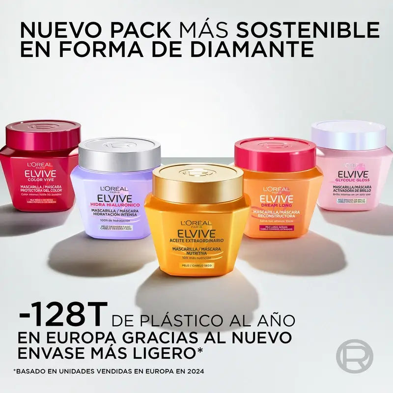 Máscara Activadora de Brilho L'Oréal Paris Elvive Glycolic Gloss, 310 ml