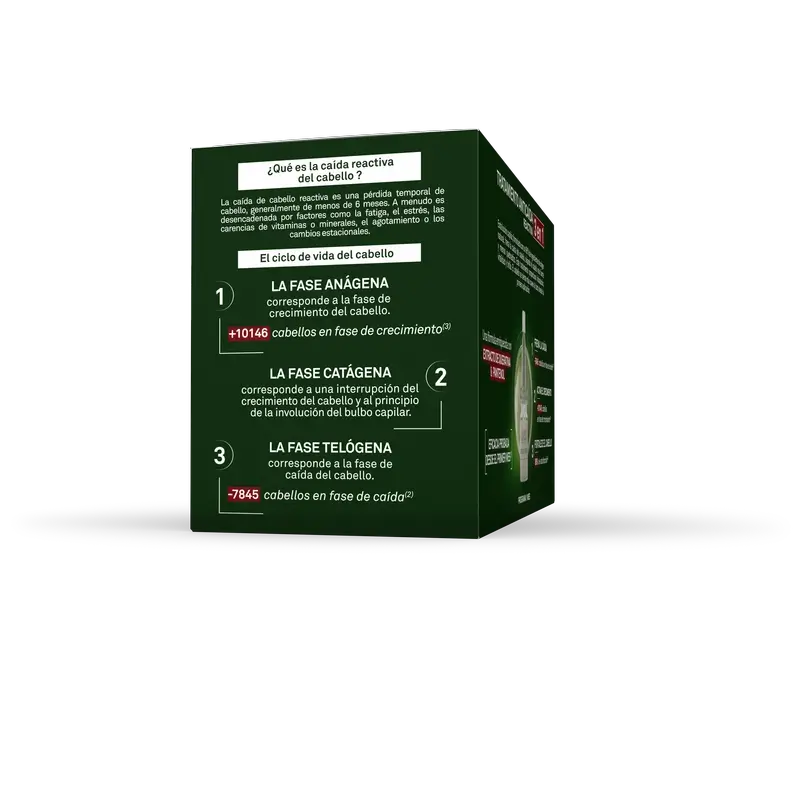 Luxeol 3 em 1 Tratamento Reacional Anti-Queda de Cabelo, 14 Frascos X 7 Ml